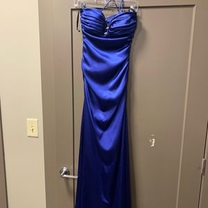 Royal blue prom dress